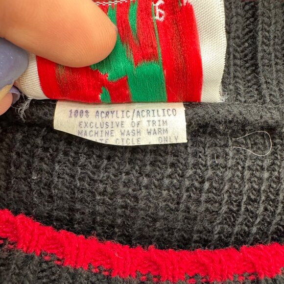Vtg Nutcracker Ugly Christmas Sweater Womens Multicolor Tacky Pullover Sz 58 L - Picture 4 of 8